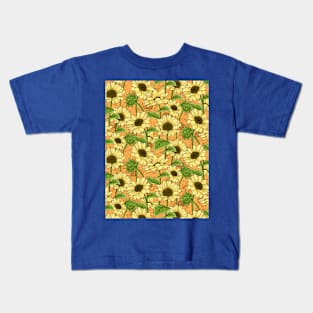 Sunflowers Pattern Kids T-Shirt